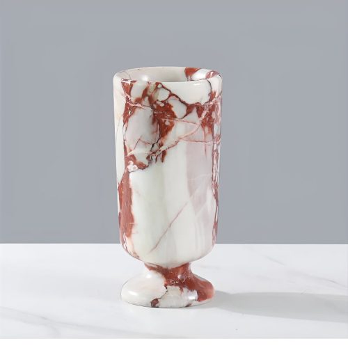 MIRODEMI® Luxury Marble Flower Vase for Elegant Home Display