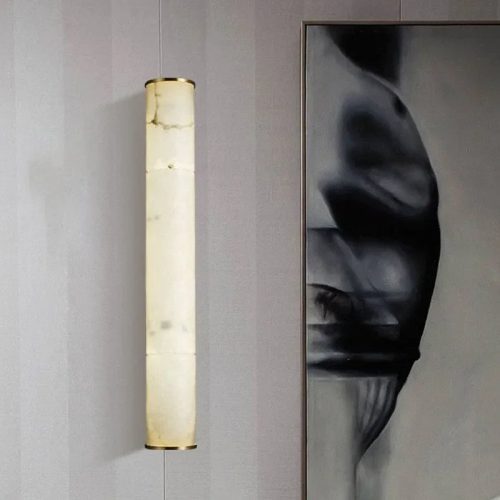 MIRODEMI Modern Marble Wall Lamp in Oriental Style for Living Room Bedroom Outdoor Home