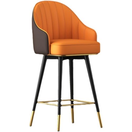 MIRODEMI Modern Rotating High Bar Chair with Backrest for Living Room Restaurants luxury furniture bar stools Details