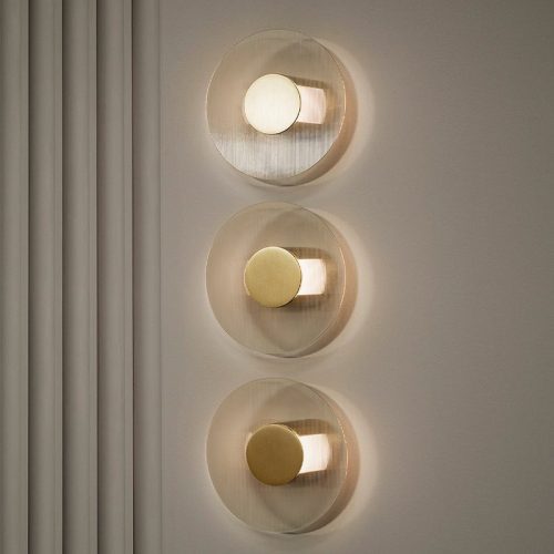 MIRODEMI Modern Wall Lamp in the Shape of the Circle for Living Room Bedroom Luxury Lighting Hall