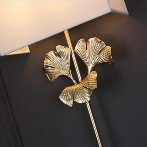 MIRODEMI Modern Wall Lamp in the Shape of the Ginkgo Leaf