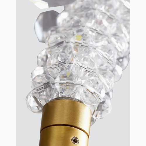 MIRODEMI Mollerussa Modern Crystal LED Wall Sconce