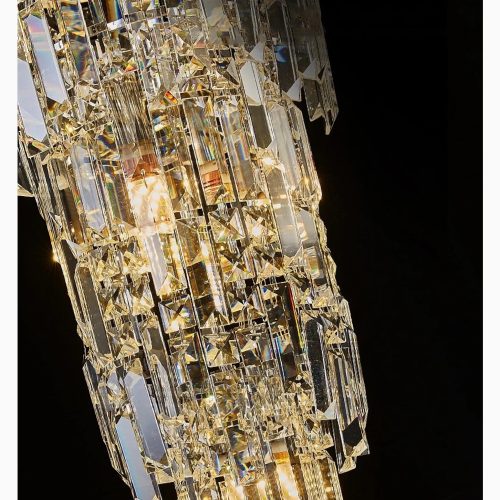 MIRODEMI Moneglia chic long crystal chandelier