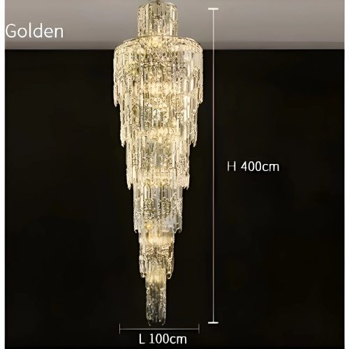 MIRODEMI Moneglia chic long crystal chandelier for hall hotel