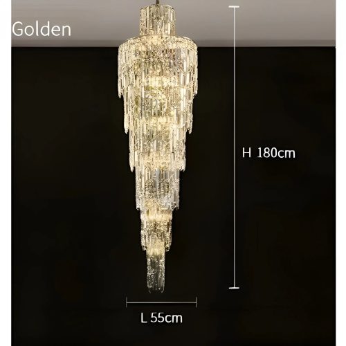 MIRODEMI Moneglia chic long crystal chandelier for home hall hotel