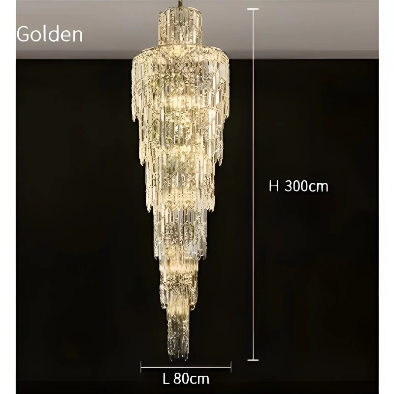 MIRODEMI Moneglia chic long crystal chandelier for home hotel