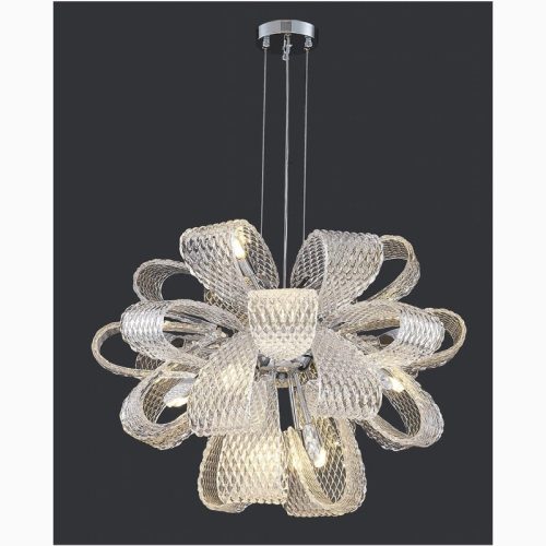 MIRODEMI Montenotte Flower Shaped Glass Ceiling Chandelier For Room