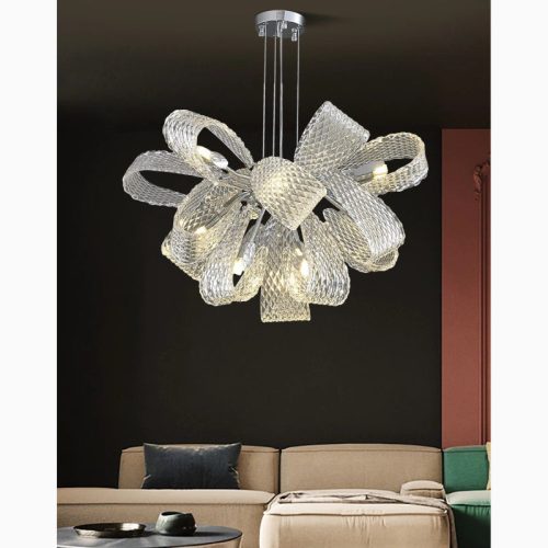 MIRODEMI Montenotte Flower Shaped Glass Ceiling For Living Room