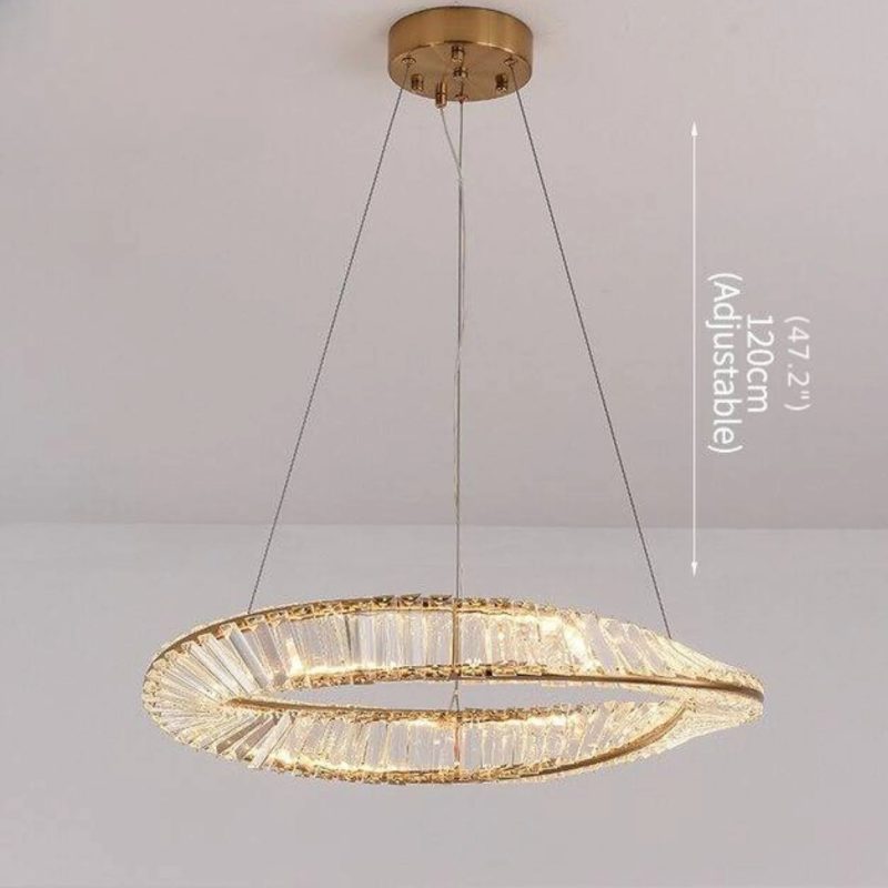 MIRODEMI Monthey Modern Gold Chandelier