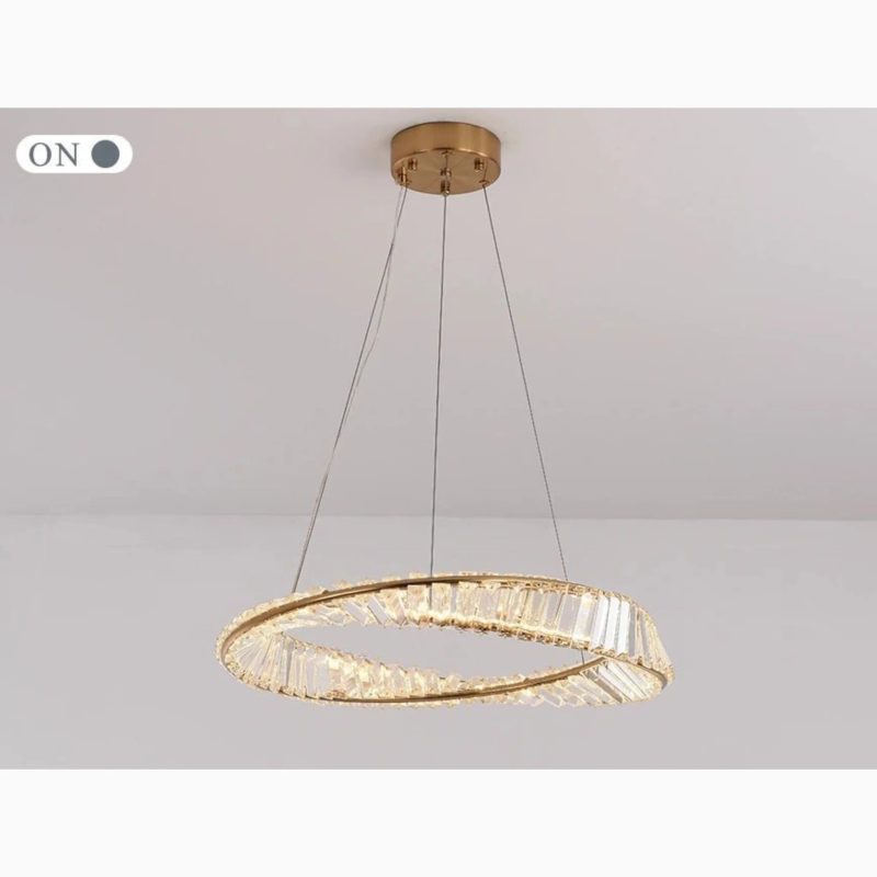 MIRODEMI Monthey Modern Gold Crystal Light