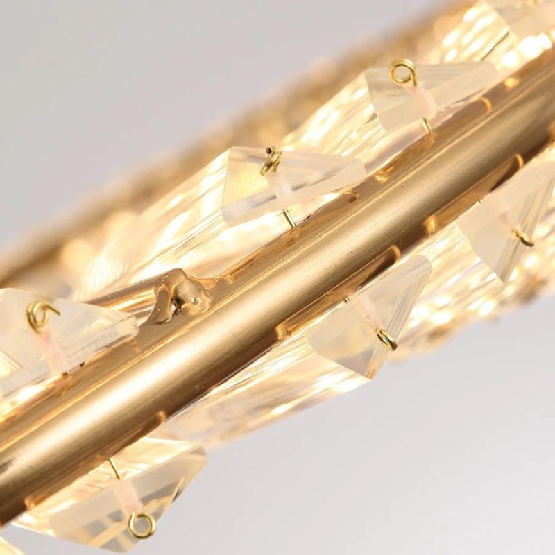 MIRODEMI Monthey Modern Gold Crystal Lighting