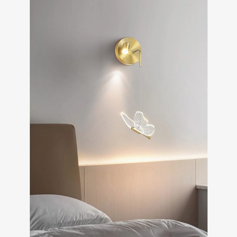 MIRODEMI Montijo Butterfly Night Light Wall Lamp