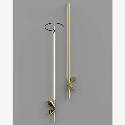 MIRODEMI Murcia Contemporary Long Copper LED Wall Light