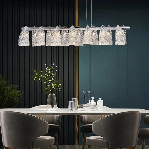 MIRODEMI Muri bei Bern Luxury Silver Glass Light Fixture