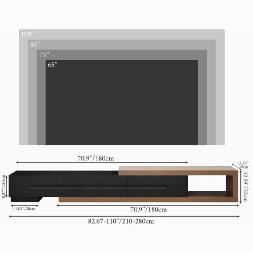 MIRODEMI Neckar Modern TV Stand for 100 inch TV