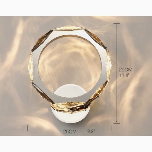 MIRODEMI Neuch tel Gold Wall Lamp in the Shape of Ring