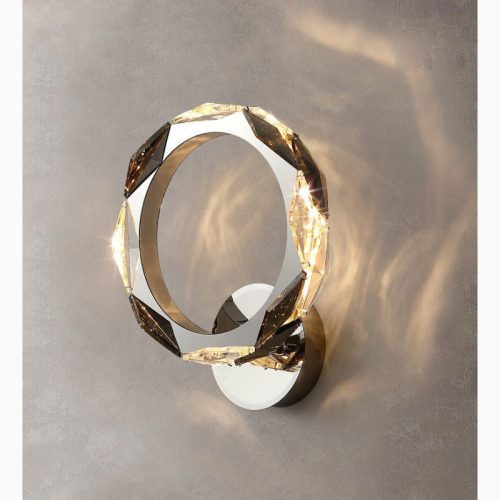 MIRODEMI Neuch tel Gold Wall Lamp in the Shape of Ring for Living Room Bedroo Home