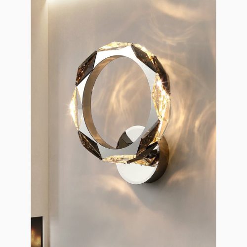 MIRODEMI Neuch tel Gold Wall Lamp in the Shape of Ring for Living Room Bedroom