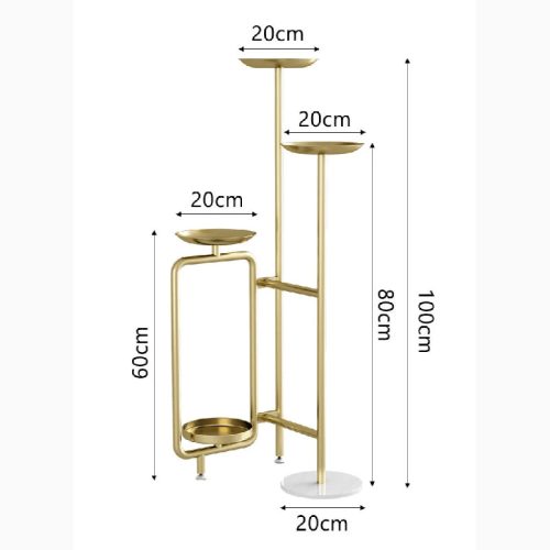 MIRODEMI Nordic Creativity Golden Plant Stand