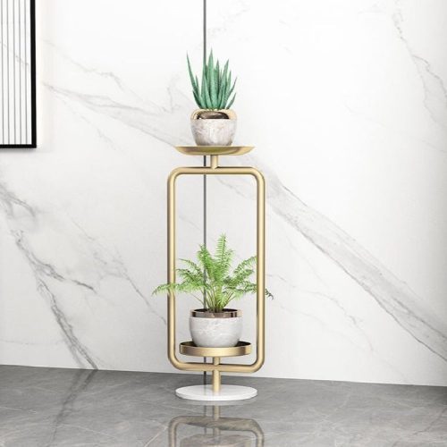 MIRODEMI Nordic Creativity Golden Plant Stand for Indoor Porch Living Room Balcony Hotel Home