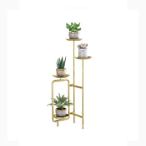 MIRODEMI Nordic Creativity Golden Plant Stand for Indoor Porch Room Balcony Hall Hotel Home