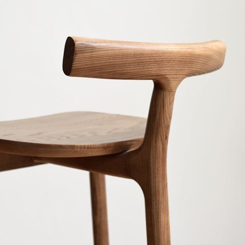 MIRODEMI Nordic Styled Bar High Stool Made of Solid Wood for Dining Room Kitchen Island Restaurant Bar Home Details