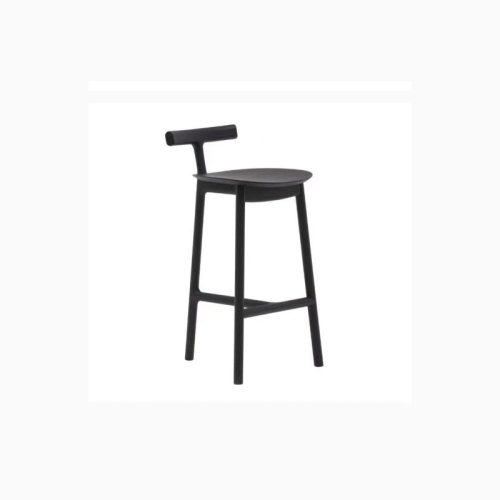 MIRODEMI Nordic Styled Bar High Stool Made of Solid Wood for Dining Room Kitchen Restaurant Bar Home