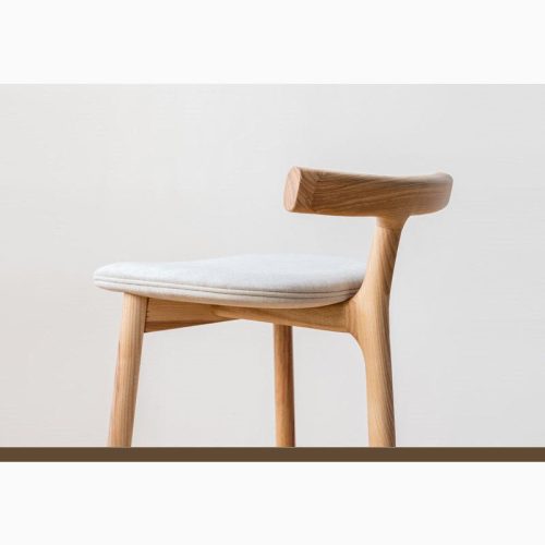 MIRODEMI Nordic Styled Bar High Stool Made of Solid Wood for Kitchen Island Restaurant Bar Home