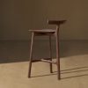 MIRODEMI® Nordic-Styled Bar High Stool Made of Solid Wood image