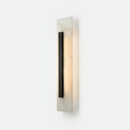 MIRODEMI Oberhofen am Thunersee Minimalistic Black Rectangular Wall Lamp For Living Room Bedroom