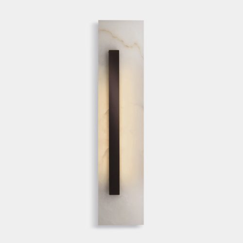 MIRODEMI Oberhofen am Thunersee Minimalistic Black Rectangular Wall Lamp For Living Room Hall