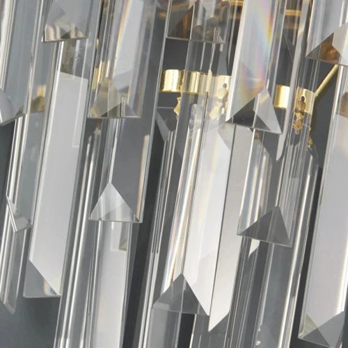 MIRODEMI Oder Modern Golden Crystal Wall Lamp for Living Room Bedroom Details