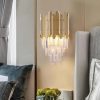 Golden Crystal Lamp | modern design |bedroom lighting | functional beauty|