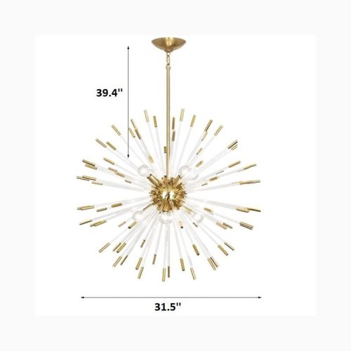 MIRODEMI® Oletta | Dandelion-Shaped LED Crystal Chandelier