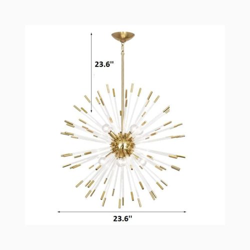 MIRODEMI® Oletta | Dandelion-Shaped LED Crystal Chandelier