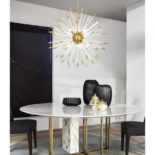 MIRODEMI Oletta Dandelion Shaped LED Gold Crystal Chandelier For Living Room ee70056d 9ccd 4dac 9240 48d4382e9785