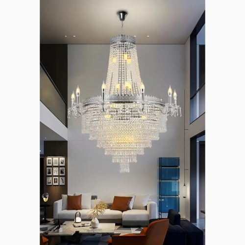 MIRODEMI Opio Classical Large Crystal Chandelier