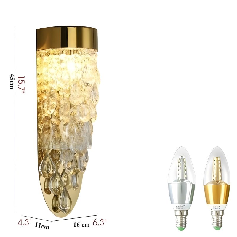 MIRODEMI Orihuela Designer Crystal Wall Lamp