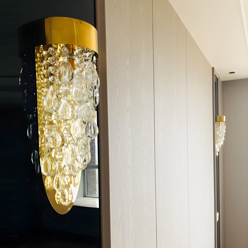 MIRODEMI Orihuela Sleek Crystal Wall Lamp