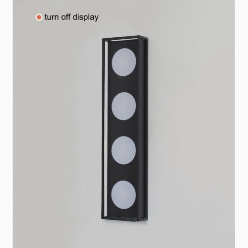 MIRODEMI Outdoor Black Waterproof High LED Stainless Steel Wall Lamp For Backyard Garden Outdoor Home