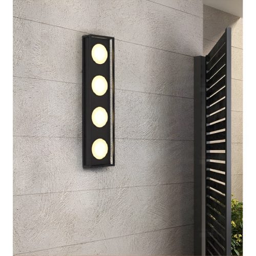 MIRODEMI® Outdoor Black Waterproof High LED Stainless Steel Wall Lamp For Courtyard