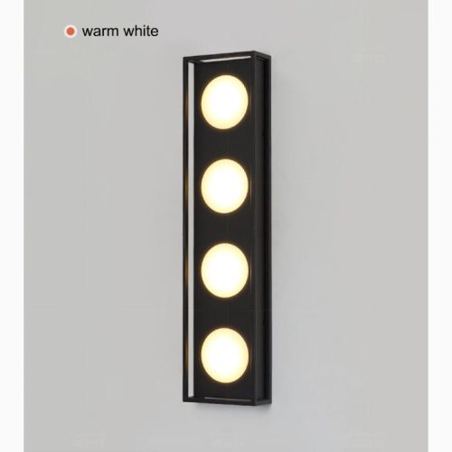 MIRODEMI Outdoor Black Waterproof High LED Stainless Steel Wall Lamp For Courtyard Garden Outdoor Home