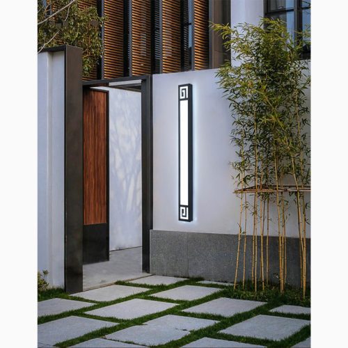 MIRODEMI Outdoor Black Waterproof Long LED Wall light For Garden Villa Courtyard Outdoor Home