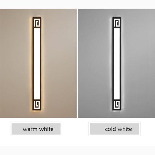 MIRODEMI Outdoor Black Waterproof Long LED Wall light For Garden Villa Outdoor Home