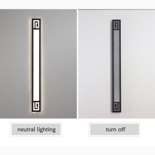 MIRODEMI Outdoor Black Waterproof Long LED Wall light For Outdoor Home