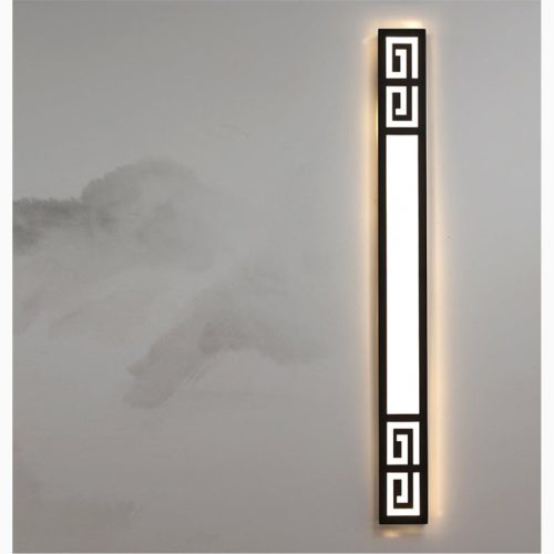 MIRODEMI Outdoor Black Waterproof Long LED Wall light For Villa Balcony Courtyard Outdoor Home