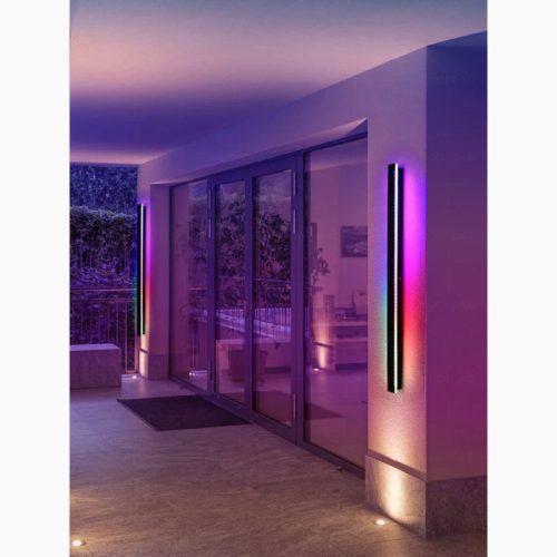 MIRODEMI Outdoor Indoor Waterproof RGB 7 Colors LED Wall Sconce With Intelligent Remote for Garden Courtyard Home Hall