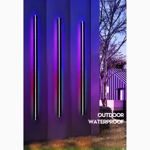 MIRODEMI® Outdoor/Indoor Waterproof RGB 7 Colors LED Wall Sconce With Intelligent Remote