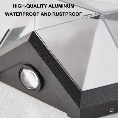 MIRODEMI Outdoor Waterproof Diamond Shape Colorful Light LED Wall Lamp For Garden Courtyard Outdoor Street Home Details