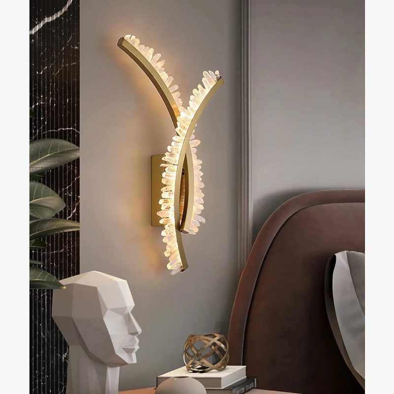 MIRODEMI Oviedo Minimalist Golden LED Wall Lamp